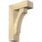 Ekena Millwork Imperial Block Rough Sawn Bracket w/ Offset Brace, Douglas Fir, 6"W x 16"D x 24"H BKT0604X16X24IMP05RDF - alternate 1